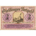 Stellingen Gemeinde, 1x50pf, 1x75pf, 1x1mk, 1x2mk, Set of 4 Notes, 1265.1