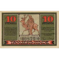 Tangermünde Stadt, 1x10pf, 1x25pf, 1x50pf, Set of 3 Notes, 1308.1