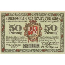Triberg Stadt, 1x50pf, Set of 1 Note, T24.3