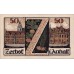 Zerbst Stadt, 1x10pf, 1x25pf, 6x50pf, 1x100pf, Set of 9 Notes, 1469.2a