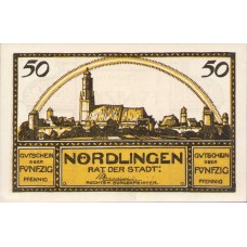 Nördlingen Stadt, 4x50pf, Set of 4 Notes, 978.14