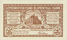 Blumenthal Gemeinde, 25 Pfennig, B65.2a