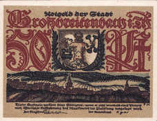 Großbreitenbach Stadt, 5x50pf, Set of 5 Notes, 478.2