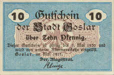 Goslar Stadt, 10 Pfennig, G33.1a