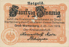 Groß-Wartenberg Kreis, 50 Pfennig, G58.3a