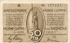Horn Amtsgemeinde, 3x50pf, Set of 3 Notes, 628.2c