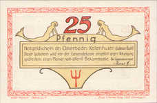 Kellenhusen, Bad Gemeinde, 1x25pf, 1x50pf, 1x75pf, 1x100pf, Set of 4 Notes, 687.1