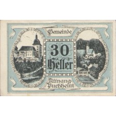 Attnang-Puchheim O.Ö. Gemeinde, 1x20h, 1x30h, 1x50h, 1x80h, Set of 4 Notes, FS 61II