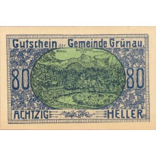 Grünau O.Ö. Gemeinde, 1x80h, Set of 1 Note, FS 300c