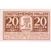 Hallein Sbg. Stadtgemeinde, 1x10h, 1x20h, 1x50h, Set of 3 Notes, FS 344Ia