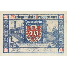 Herzogenburg N.Ö. Marktgemeinde, 1x10h, 1x20h, 1x50h, Set of 3 Notes, FS 367