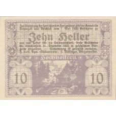 Hohenzell O.Ö. Gemeinde, 1x10h, 1x20h, 1x50h, Set of 3 Notes, FS 389IIa