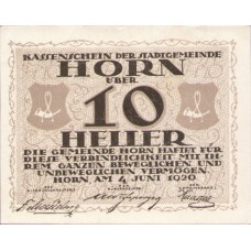 Horn N.Ö. Stadtgemeinde, 1x10h, 1x20h, 1x50h, Set of 3 Notes, FS 397IIa
