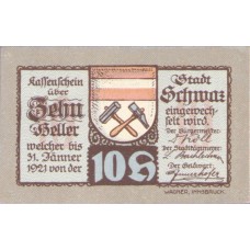 Schwaz in Tirol Stadtgemeinde, 1x10h, 1x30h, 1x50h, 1x60h, 1x75h, 1x90h, Set of 6 Notes, FS 983d