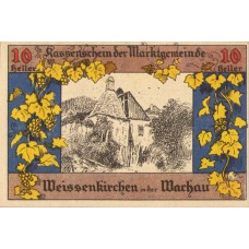 Weissenkirchen in der Wachau N.Ö. Marktgemeinde, 1x10h, 1x20h, 1x30h, 1x60h, 1x90h, Set of 5 Notes, FS 1158III