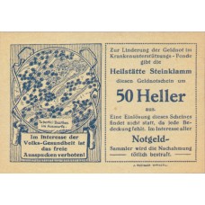 Steinklamm N.Ö. Prv. Heilstätte Steinklamm, 1x10h, 1x20h, 1x50h, Set of 3 Notes, FS 1031a1