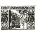 Paderborn Stadt, 1x25pf, 1x50pf, 1x75pf, 1x1mk, 1x2mk, Set of 5 Notes, 1043.6