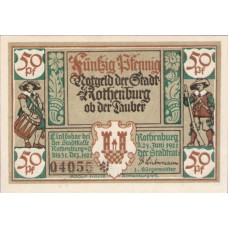 Rothenburg o.T. Stadt, 6x50pf, Set of 6 Notes, 1142.2a