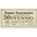 Siegburg Stadt, 1x25pf, 1x50pf, Set of 2 Notes, 1225.3